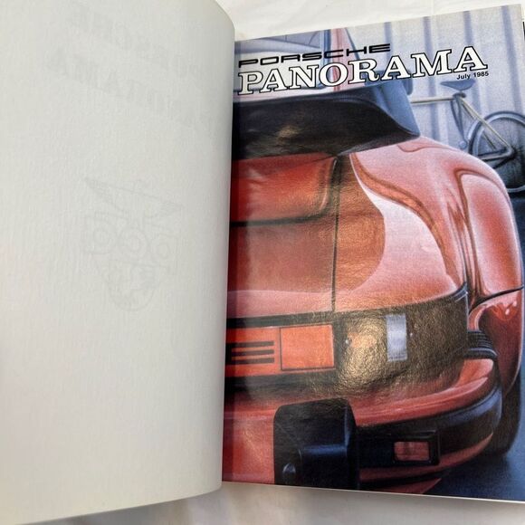 Porsche Panoramic Hardcover Bounded Magazines Vintage 1985 July-Dec & 30th Anni - Picture 3 of 12